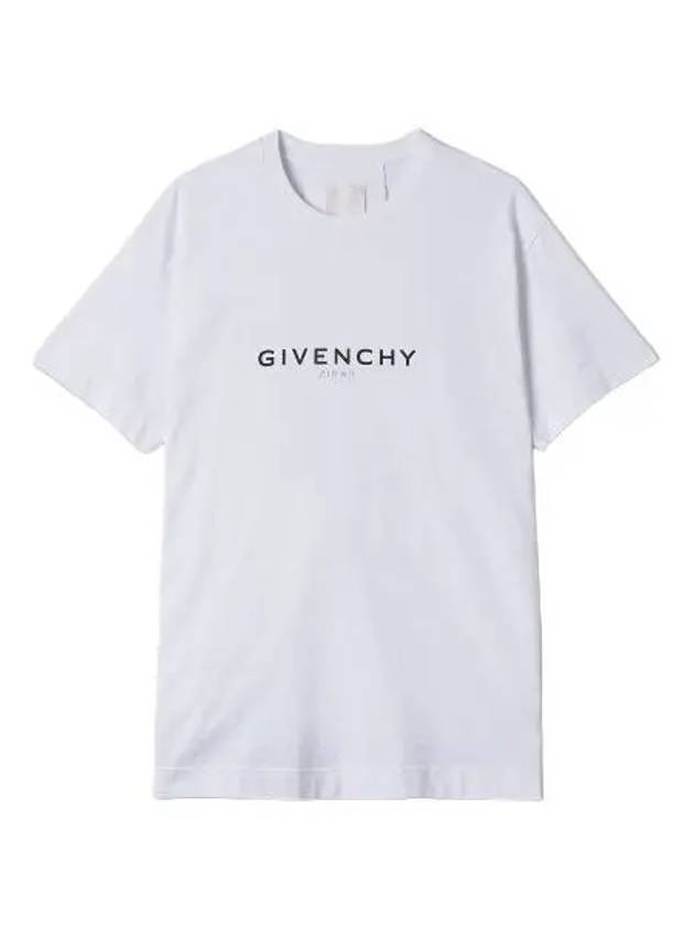 Reverse oversized short sleeve t shirt white - GIVENCHY - BALAAN 1