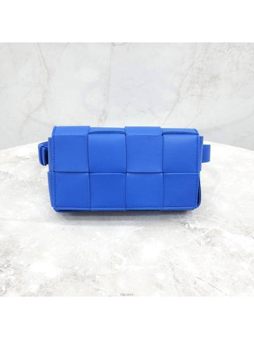 Lux You New Product Blue Mini Cassette Belt Bag - BOTTEGA VENETA - BALAAN 1