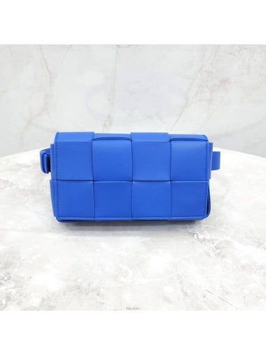 Lux You New Product Blue Mini Cassette Belt Bag - BOTTEGA VENETA - BALAAN 1