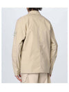 Men's Ghost Piece  O Ventile Cotton Jacket Beige - STONE ISLAND - BALAAN 4