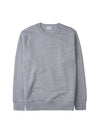 Embroidered Logo Cotton Sweatshirt Grey - CP COMPANY - BALAAN 10