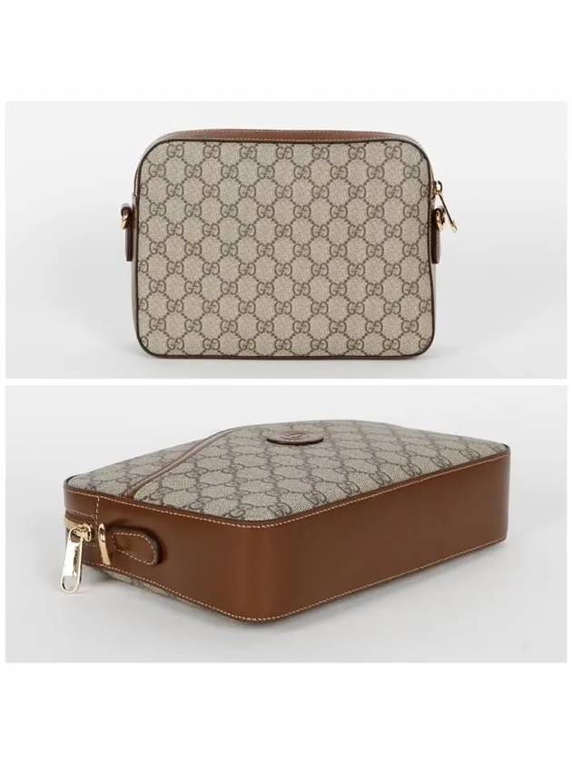 GG Supreme Interlocking G Detail Messenger Bag Beige Ebony - GUCCI - BALAAN 4