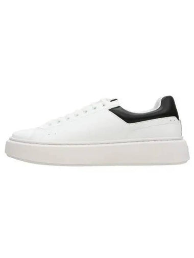 HUGO back tab logo bonded leather sneakers 50470316 100 - HUGO BOSS - BALAAN 1