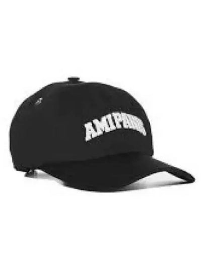 Embroidered Logo Ball Cap Black - AMI - BALAAN 2