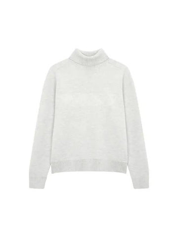 Men s turtleneck wool raglan knit light gray 270426 - HERNO - BALAAN 1