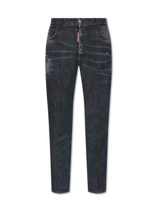 Distressed Denim Jeans Black - DSQUARED2 - BALAAN 2