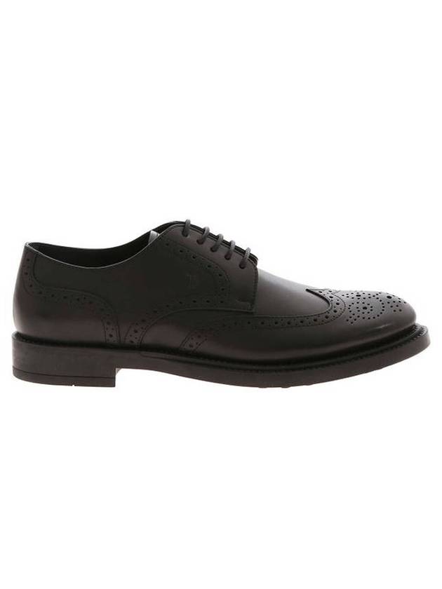 Men's Brogue Derby Shoes Black - TOD'S - BALAAN.