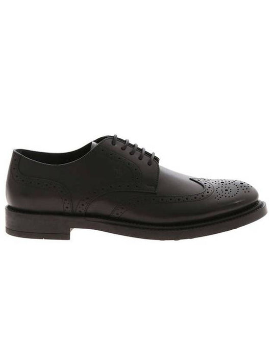 Men's Brogue Derby Shoes Black - TOD'S - BALAAN.