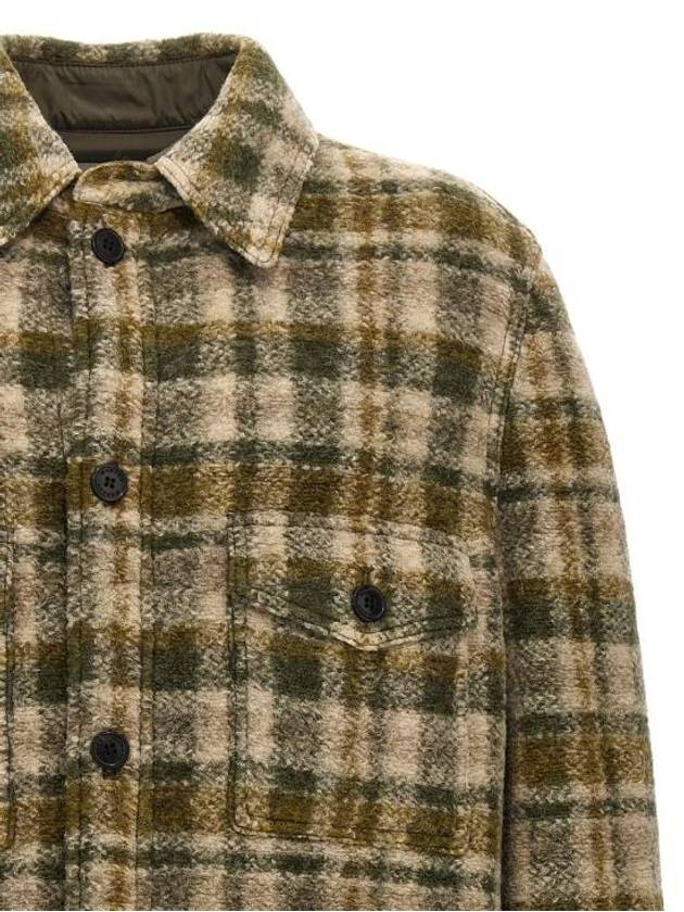 Kevron Check Wool Jacket Green - ISABEL MARANT - BALAAN 4