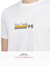 Logo Striped Short Sleeve T-Shirt White - PAUL SMITH - BALAAN 7