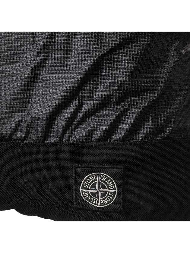 Muslin gummata canvas backpack black - STONE ISLAND - BALAAN 5