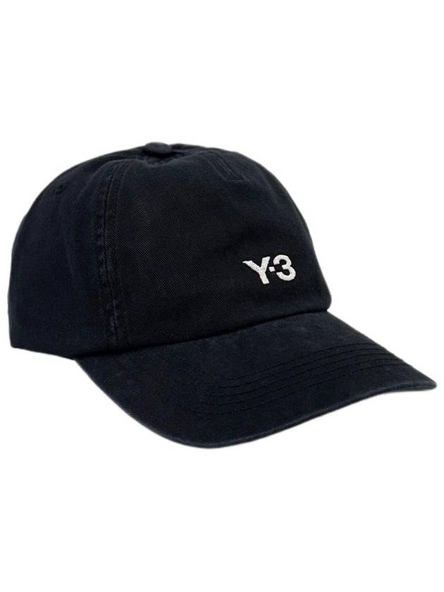 Yoji Yamamoto Logo Ball Cap Black - Y-3 - BALAAN 2