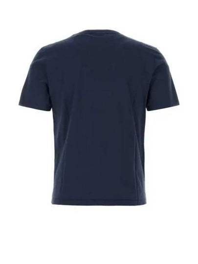 Chillax Fox Patch Regular Short Sleeve T-Shirt Navy - MAISON KITSUNE - BALAAN 2