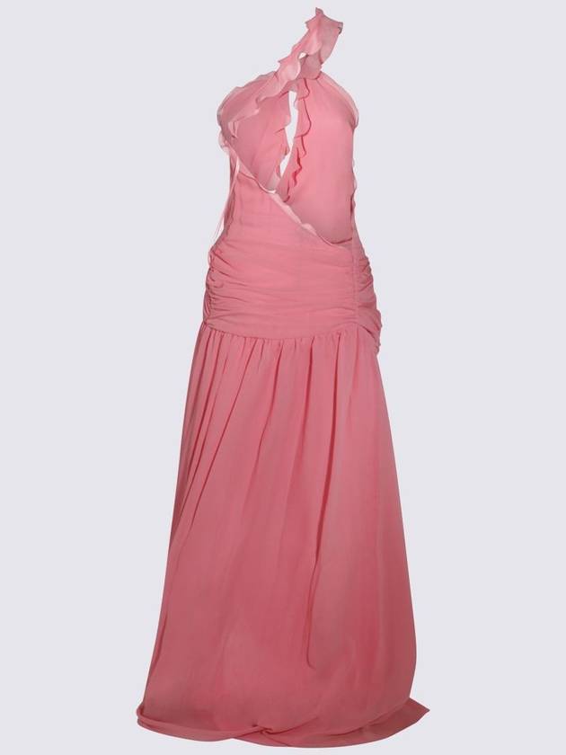 Blumarine Pink Silk Dress - BLUMARINE - BALAAN 2