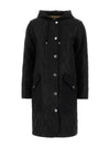 Diamond Quilted Hooded Single Coat Black - BURBERRY - BALAAN 2