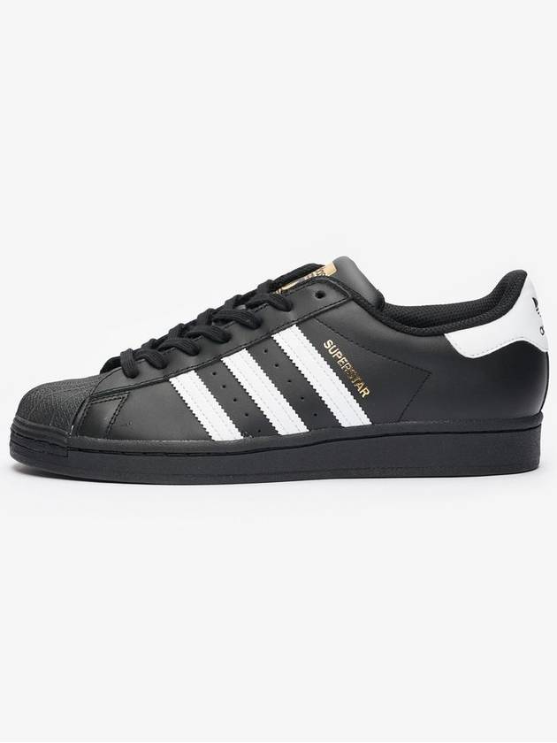 Men's Superstar Low Top Sneakers Core All Black - ADIDAS - BALAAN 3