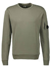Men's Light Fleece Sweatshirt Green - CP COMPANY - BALAAN 1