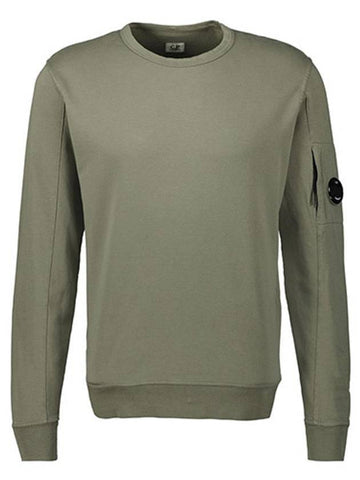 Men's Light Fleece Sweatshirt Green - CP COMPANY - BALAAN 1