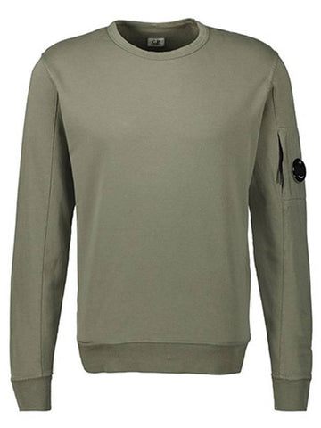 Lens Wappen Light Fleece Sweatshirt Green - CP COMPANY - BALAAN 1