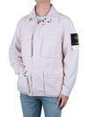 Men's Logo Applique Shell Field Jacket Light Pink - STONE ISLAND - BALAAN 2