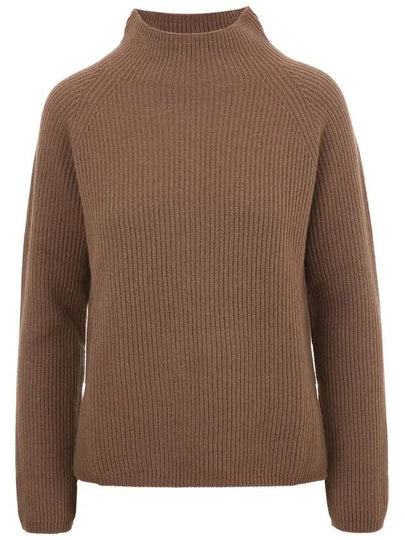 Elica Wool Cashmere Knit Top Brown - MAX MARA - BALAAN 2