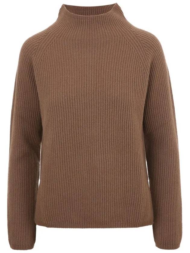 Elica Wool Cashmere Knit Top Brown - MAX MARA - BALAAN 2