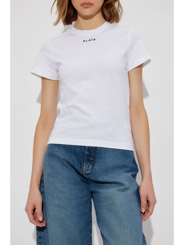 Alaïa T-shirt With Logo, Women's, White - ALAIA - BALAAN 3