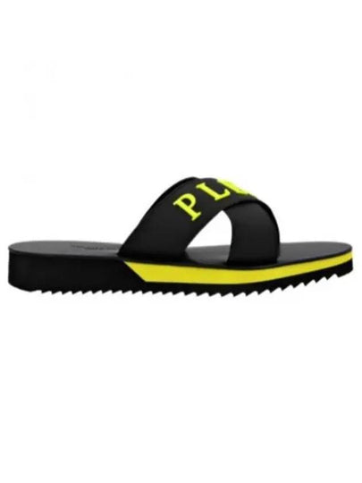 Logo Slippers Black Yellow - PHILIPP PLEIN - BALAAN 2