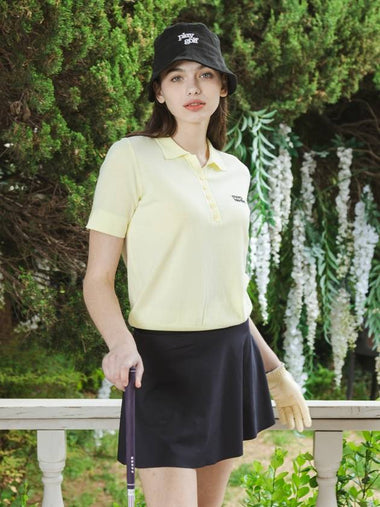 MONBIRDIE LOGO WAIST E BAND Cool sporty skirt BLACK - MONBIRDIE GOLF - BALAAN 1