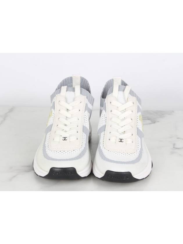 CC logo knit sneakers 36 5 235 - CHANEL - BALAAN 2