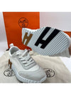 Bouncing Mesh Suede Goatskin Low Top Sneakers Blanc - HERMES - BALAAN 5