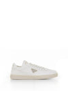 Leather Low Top Sneakers White - PRADA - BALAAN 2