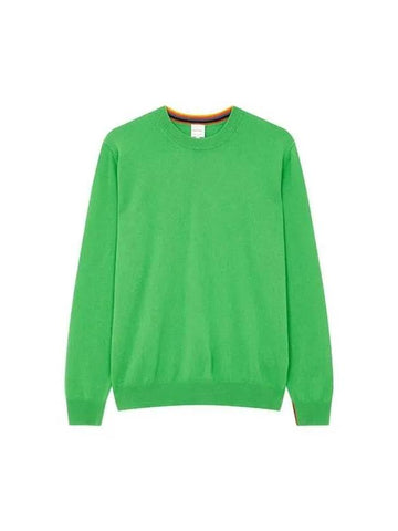 Striped Cuff Cashmere Knit Green - PAUL SMITH - BALAAN 1