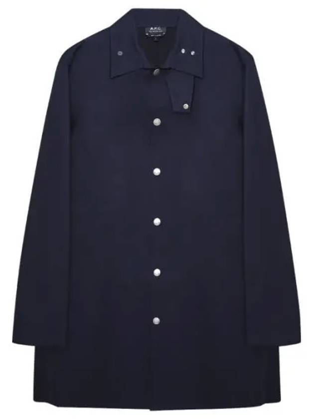 Thibault Cotton Trench Coat Navy - A.P.C. - BALAAN 1