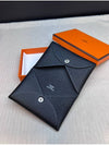 Calvi Card Wallet Black - HERMES - BALAAN 3