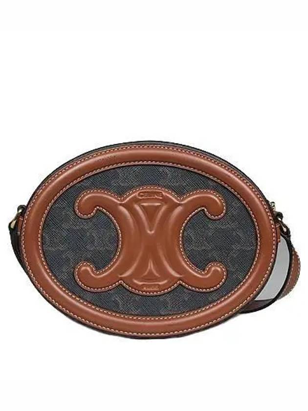 198602 Cuir Triomphe Oval Cross Bag 2 - CELINE - BALAAN 3