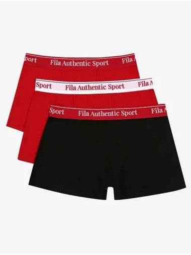 UNDERWEAR Velo Soft Men s Draw 3 Pack FI4DRH1103MDRD - FILA - BALAAN 1