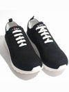 Fit Knit Low Top Sneakers Black - KITON - BALAAN 3