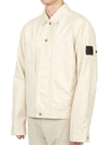 Shadow Project Cotton Hemp Plated TC Trucker Jacket Ivory - STONE ISLAND - BALAAN 4