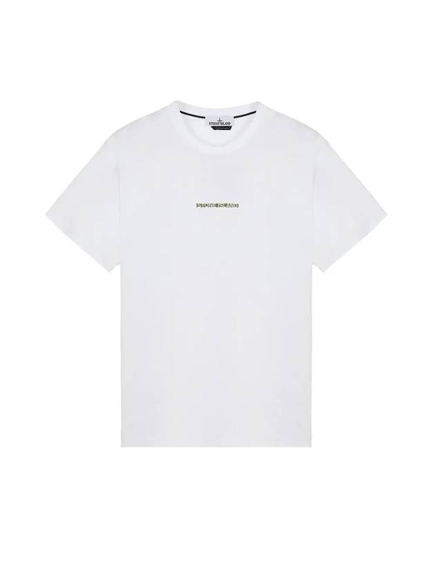 Micro Graphics One Print Short Sleeve T Shirt White - STONE ISLAND - BALAAN 2