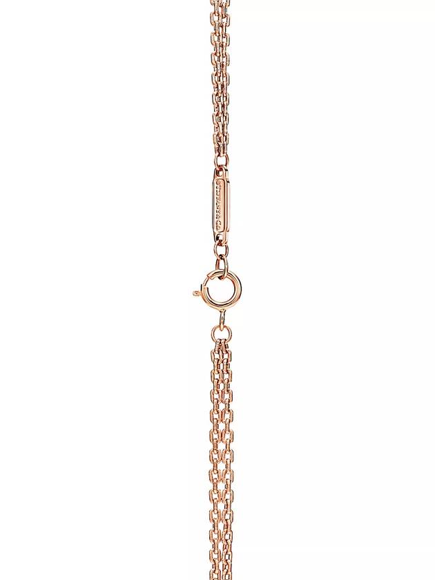 Large Double Link Pendant Necklace Rose Gold - TIFFANY & CO. - BALAAN 5