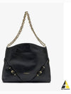 Voyou Chain Leather Shoulder Bag Black - GIVENCHY - BALAAN 2