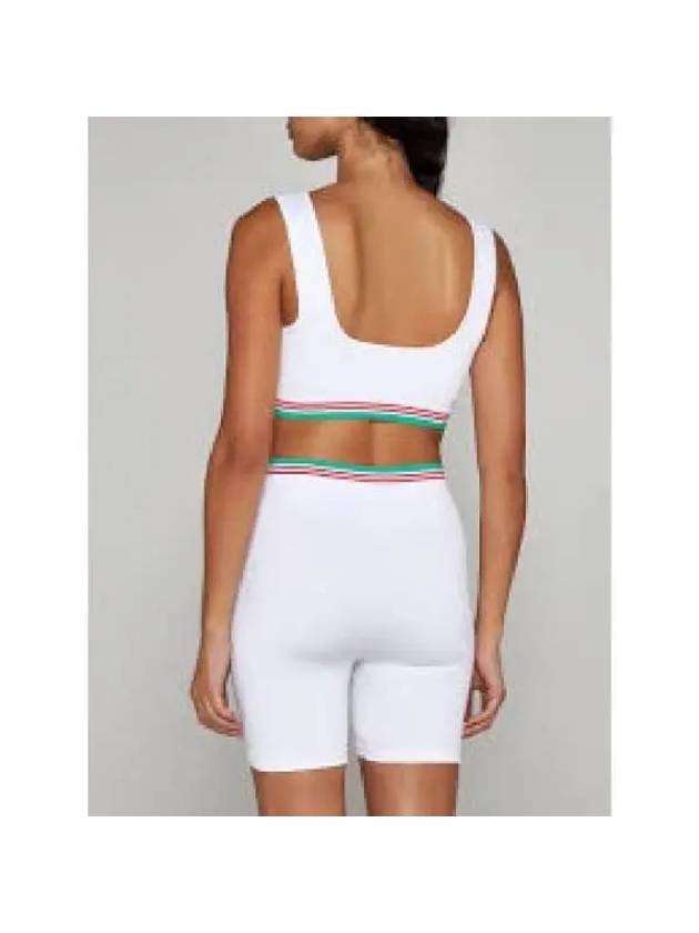 Logo Patch Rib Knit Tank Top WPS24LW02001 - CASABLANCA - BALAAN 3