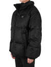 Medium-Length Re-Nylon Reversible Down Padded Jacket Black - PRADA - BALAAN 5