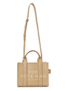 Small Leather Tote Bag Beige - MARC JACOBS - BALAAN 7