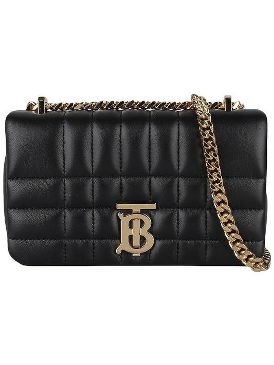 Quilted Lula Mini Leather Cross Bag Black - BURBERRY - BALAAN 2