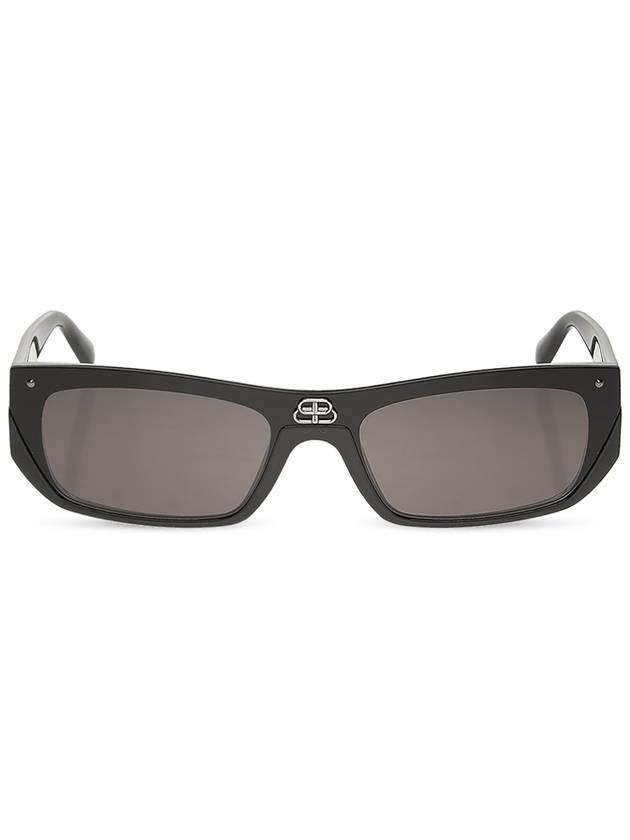 Shield Rectangular Sunglasses Black - BALENCIAGA - BALAAN 2