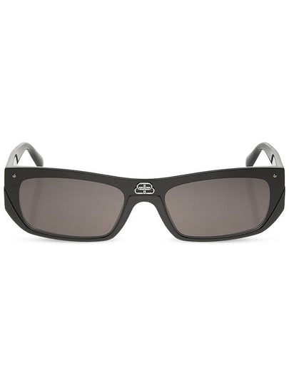 Shield Rectangular Sunglasses Black - BALENCIAGA - BALAAN 2