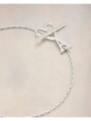 Heart Logo Bracelet Silver - AMI - BALAAN 4