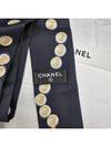 CC Pearl Silk Twilly Scarf Navy AA1208 - CHANEL - BALAAN 6